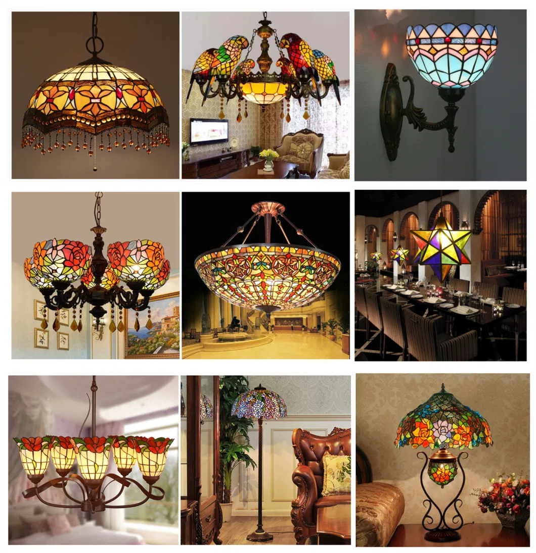 Decorative Tiffany Wall Lamp for Wholesale with Stained Glass