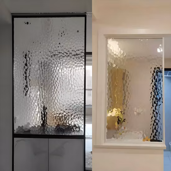 Divisória de vidro oco personalizável para porta de vidro oco