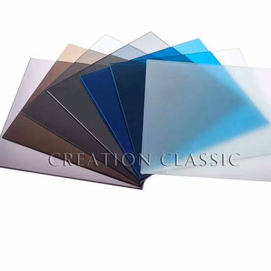 Vitral laminado com filme azul de 0,38/0,76 mm para construção e decoração
